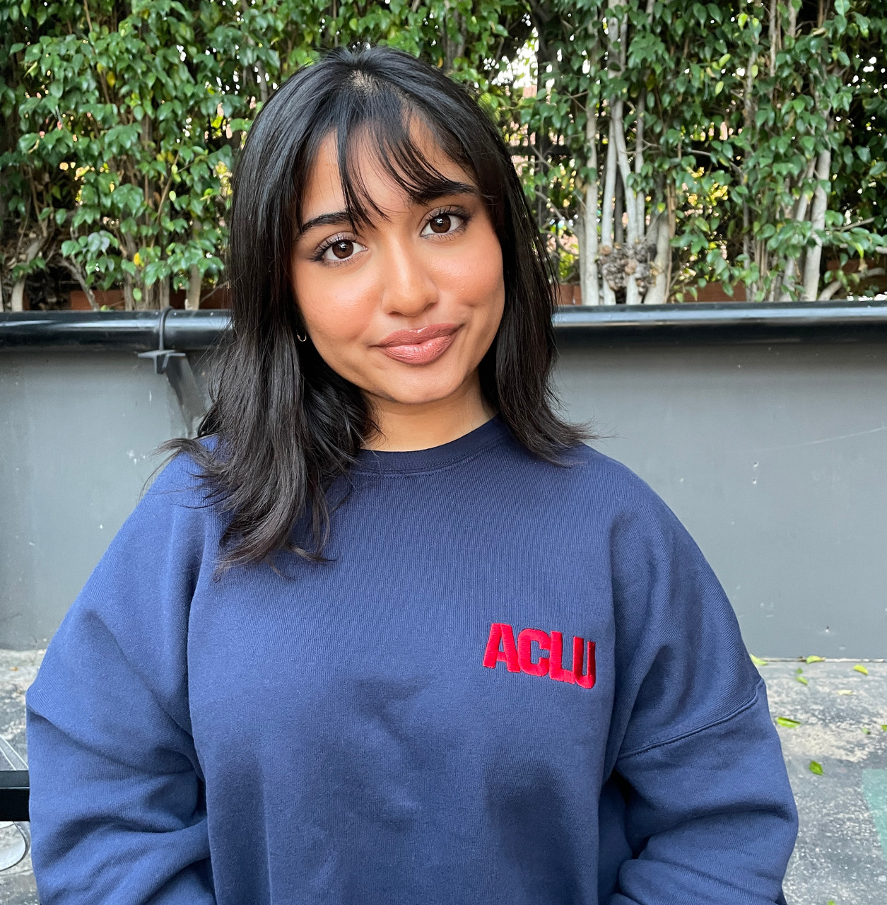 ACLU Stitched Logo Sweatshirt Navy