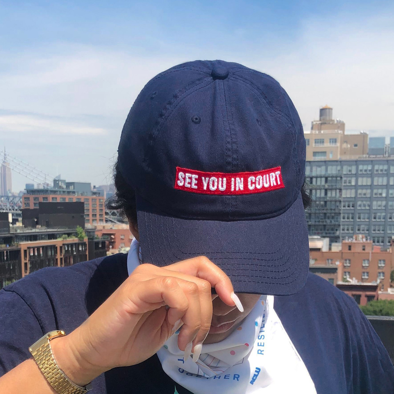 See You In Court Hat - Navy - ACLU