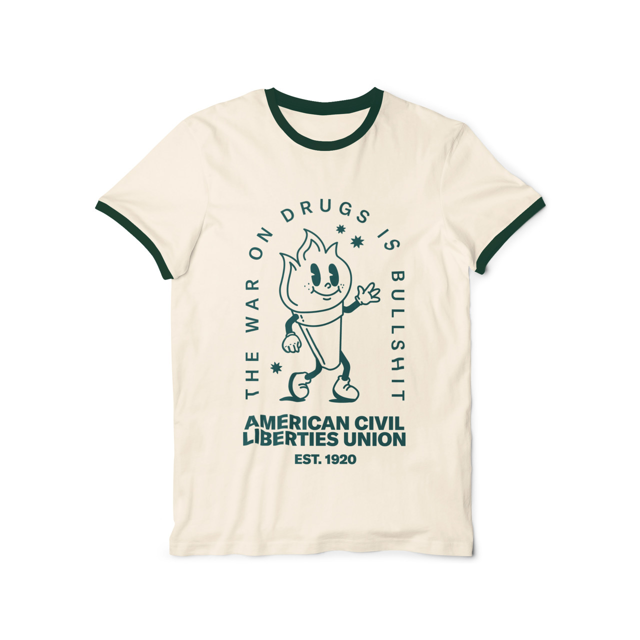 War on Drugs Ringer Tee - ACLU