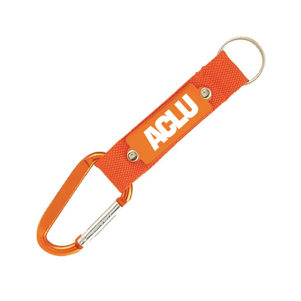 ACLU Logo Carabiner - Orange - ACLU