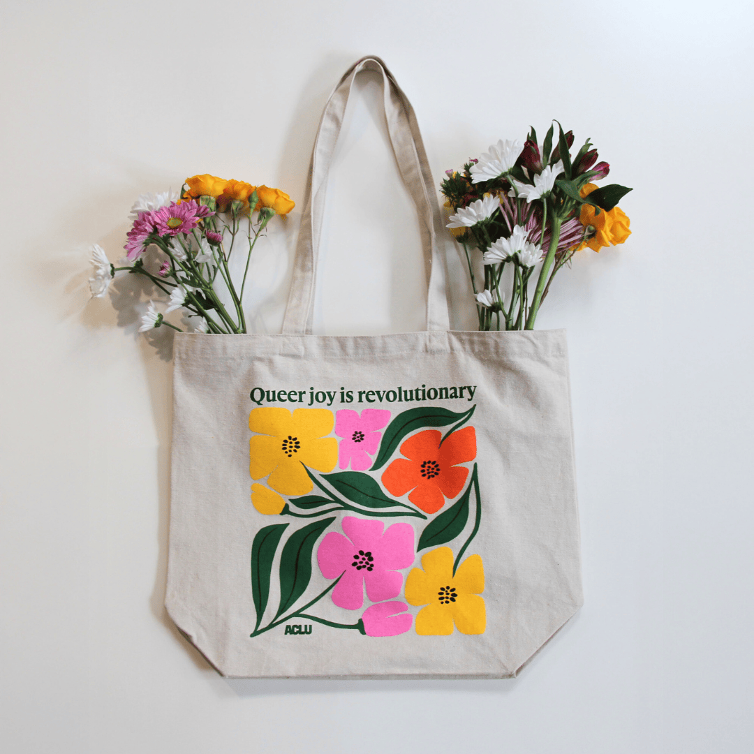Queer Joy is Revolutionary Tote ACLU