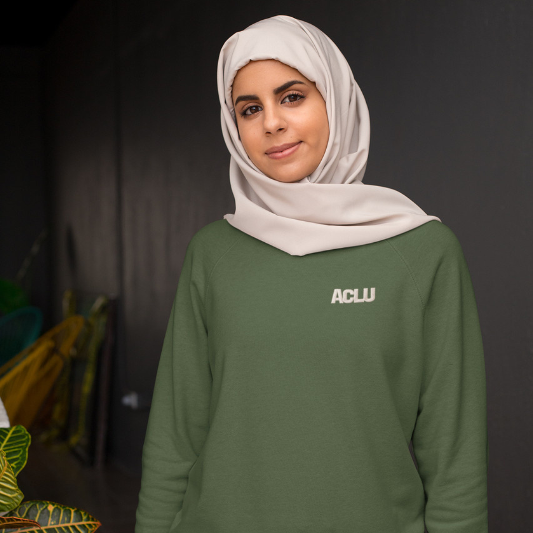 ACLU Stitched Logo Sweatshirt - Red - ACLU