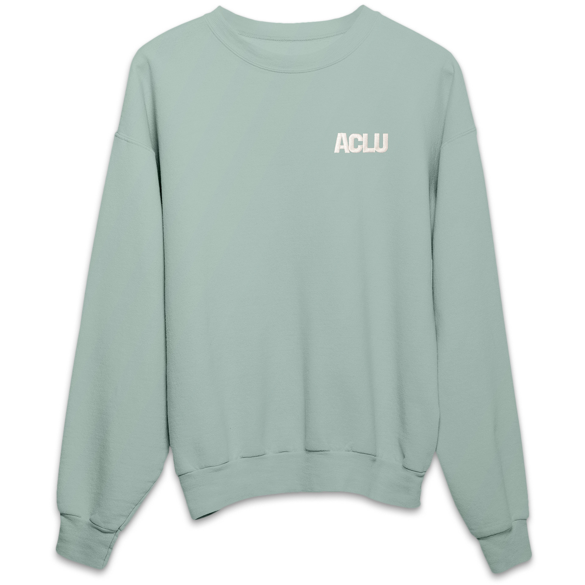 ACLU Stitched Logo Sweatshirt - Grey - ACLU