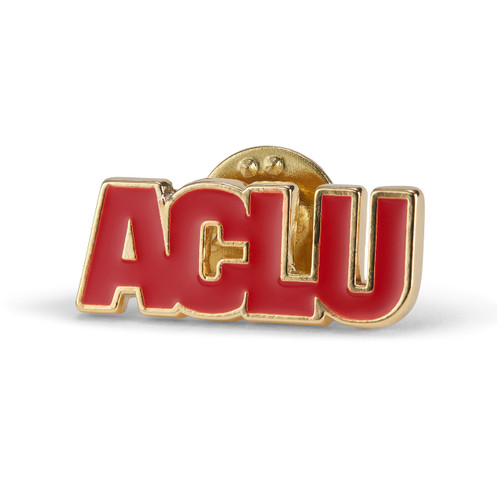ACLU Logo Lapel Pin - Red ACLU Logo Lapel Pin - Red