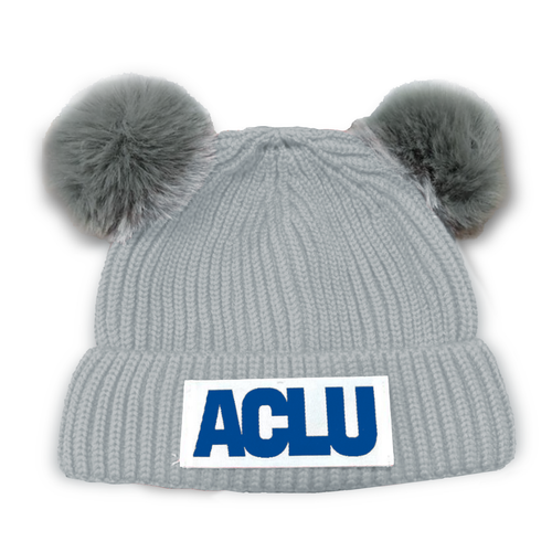 ACLU Logo Baby Hat - Grey