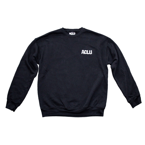 ACLU Stitched Logo Sweatshirt - Black