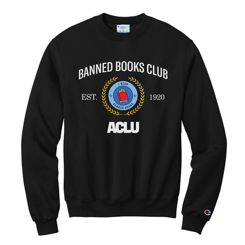 Banned Books Club Crewneck- Black
