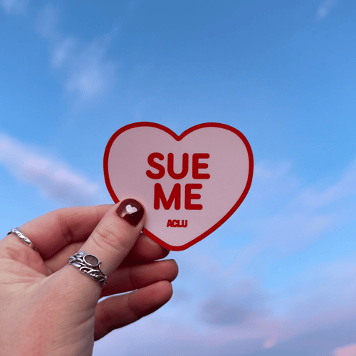 Sue Me Sticker