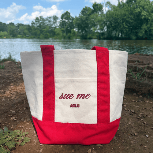 Sue Me Mini Boat Tote