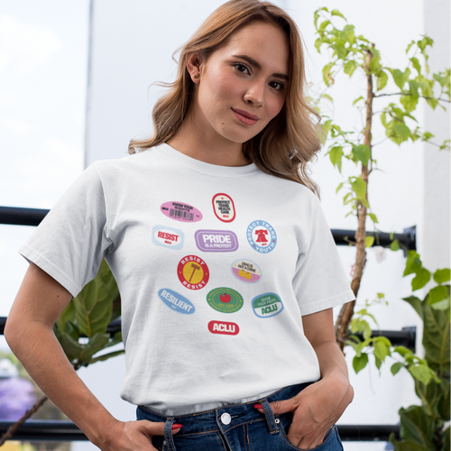 Fruit Sticker Tee - White
