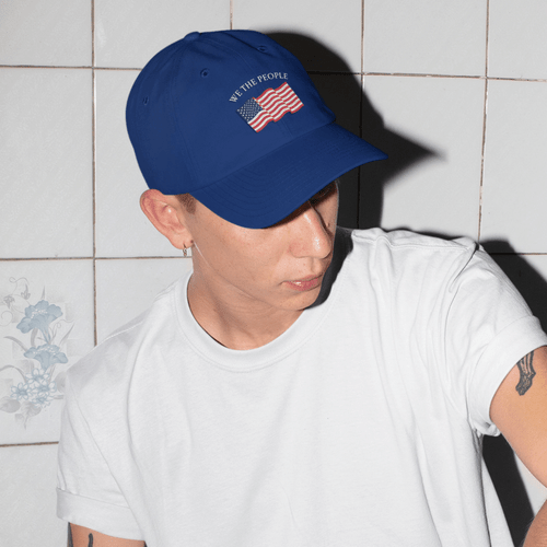 We The People Flag Hat - Royal Blue