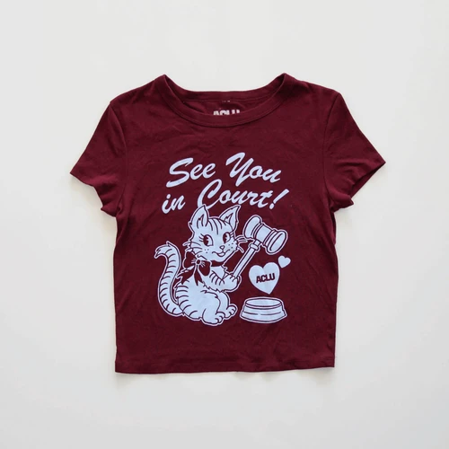 Advo-Cat Baby Tee - Maroon