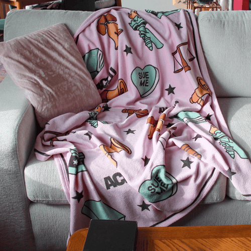 Civil Liberties Icon Throw Blanket