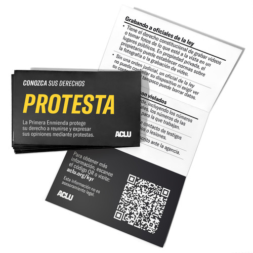Know Your Rights - Protest (10 pack)