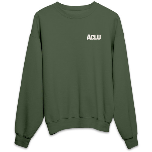 ACLU Stitched Logo Sweatshirt - Green