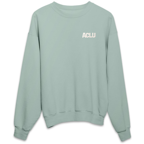  ACLU Stitched Logo Sweatshirt - Mint