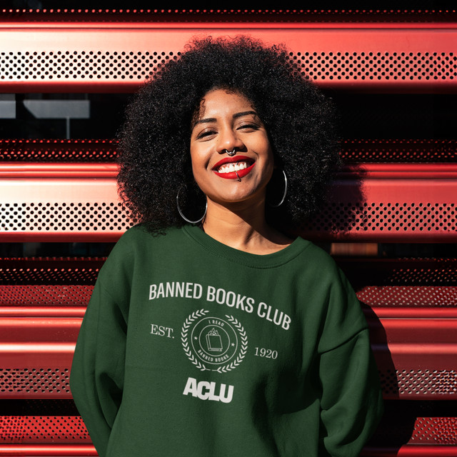 Banned Books Club Crewneck - Dark Green 