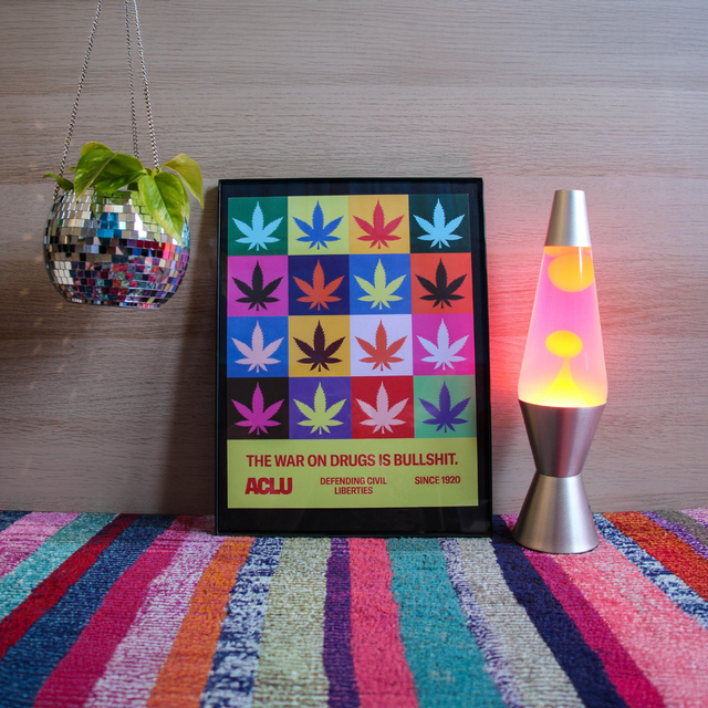 Fan Leaves Art Poster 11"x14" Fan Leaves Art Poster 11"x14"