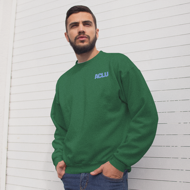 ACLU Stitched Logo Sweatshirt - Kelly Green