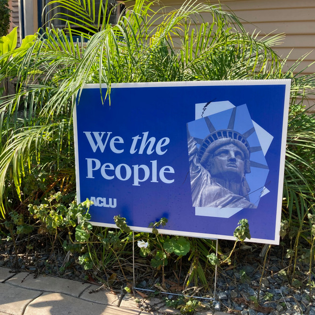 We the People Yard Sign