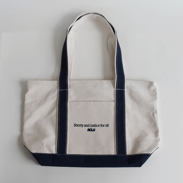 Liberty and Justice Large Boat Tote