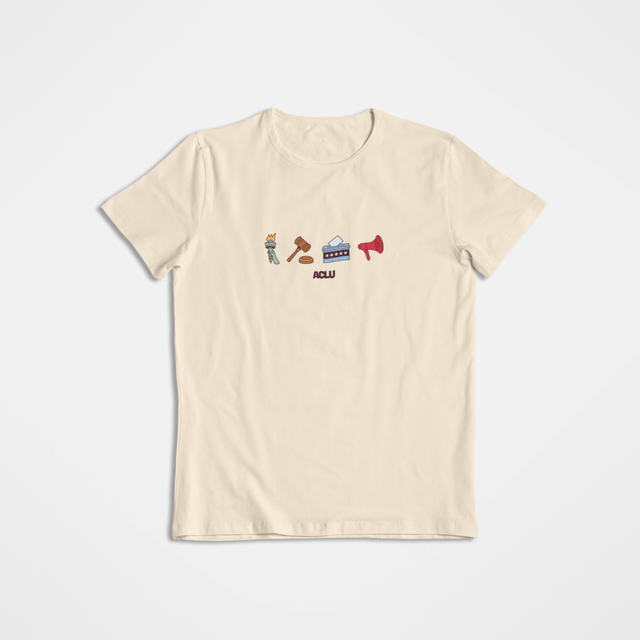 Civil Liberties Icon Tee - Cream