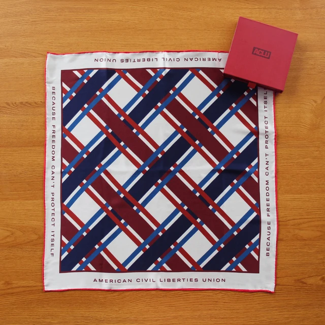 Silk Printed Scarf - Americana