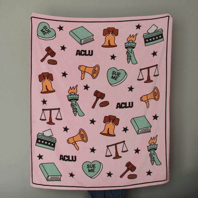 Civil Liberties Icon Throw Blanket
