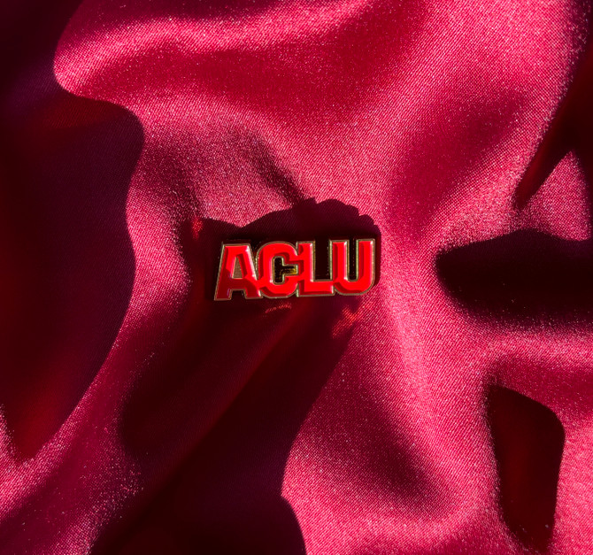 ACLU Logo Lapel Pin - Red