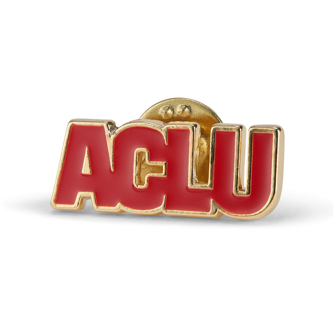 ACLU Logo Lapel Pin - Red