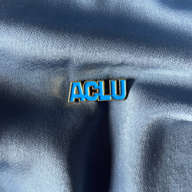 ACLU Logo Lapel Pin - Blue