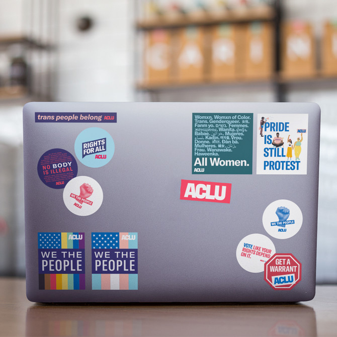 We the People LGBTQ Flag Sticker