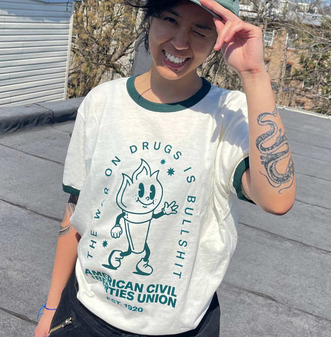 War on Drugs Ringer Tee