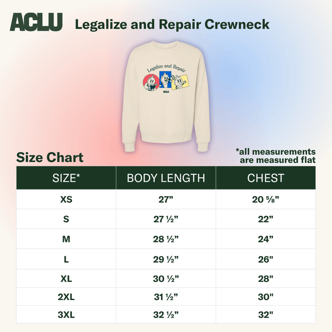 Legalize and Repair Crewneck