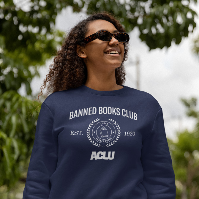 Banned Books Club Crewneck - Navy