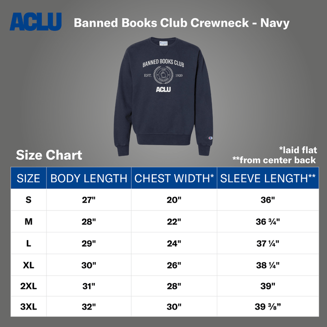 Banned Books Club Crewneck - Navy