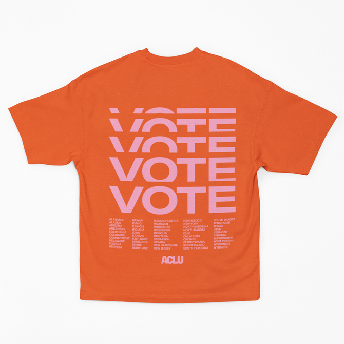 Vote Tee - Orange