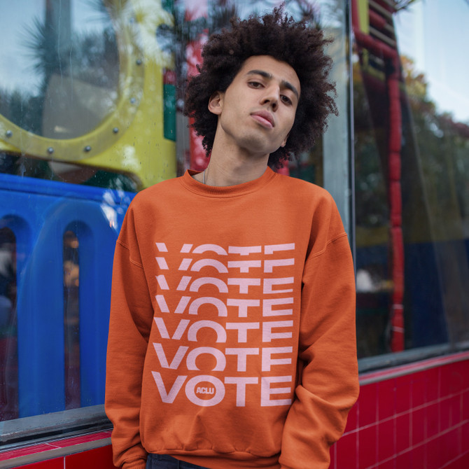 Vote Sweatshirt - Orange