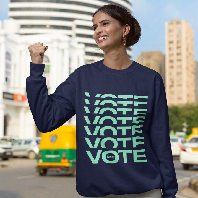 Vote Sweatshirt - Navy