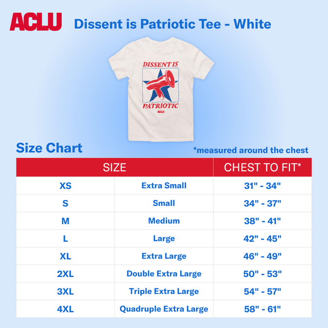 Dissent is Patriotic Tee - White