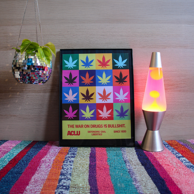 Fan Leaves Art Poster 11"x14"