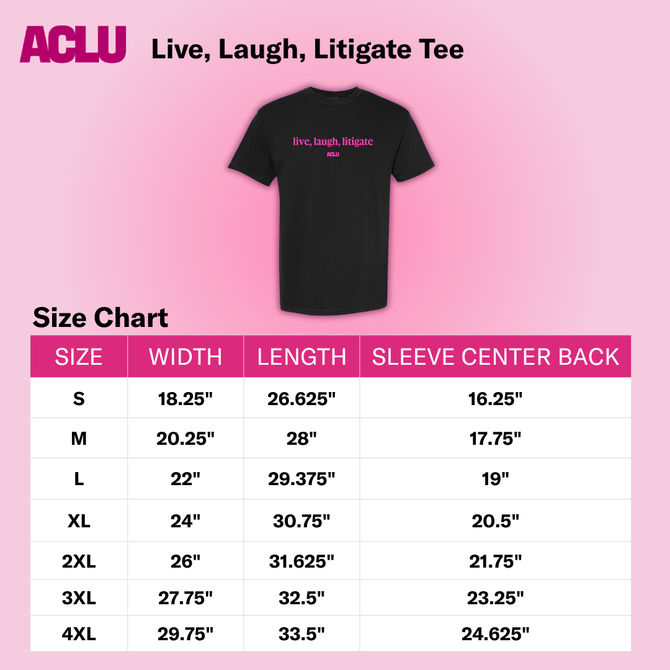 Live, Laugh, Litigate Tee