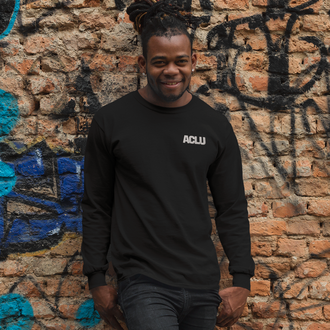 ACLU Stitched Logo Sweatshirt - Black
