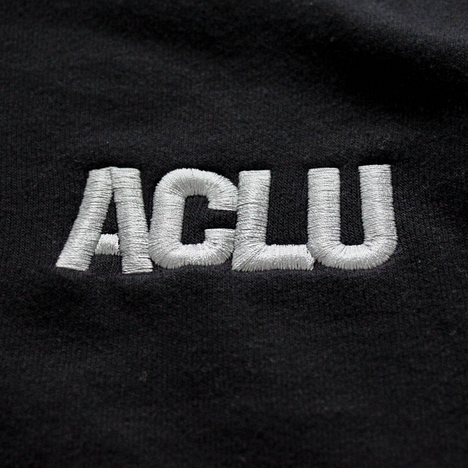 ACLU Stitched Logo Sweatshirt - Black