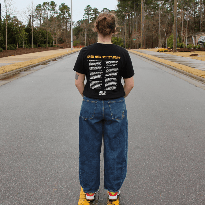 Know Your Rights Protest Tee - Black