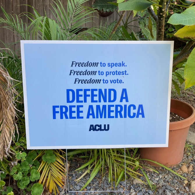 We the People Yard Sign