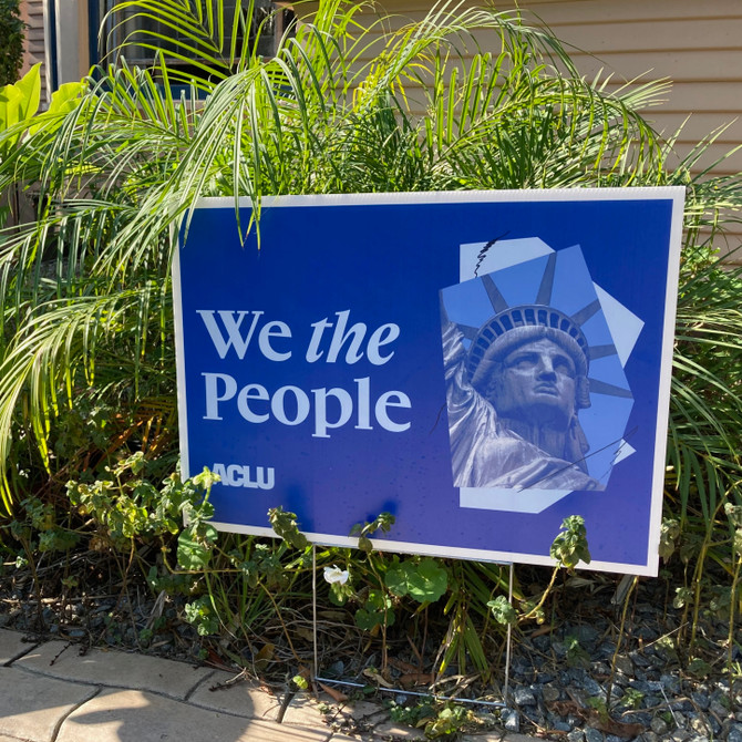 We the People Yard Sign
