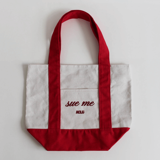 Sue Me Mini Boat Tote