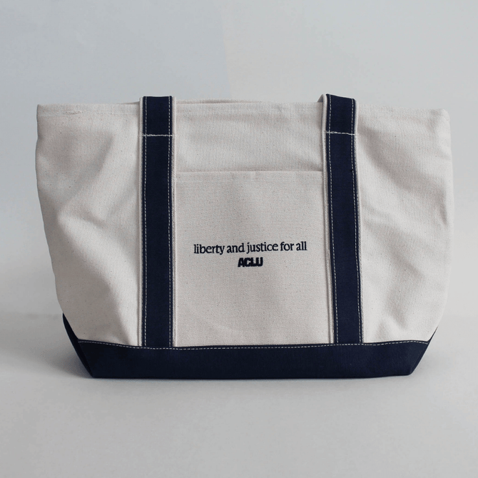 Liberty and Justice Large Boat Tote