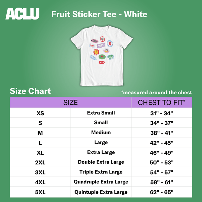 Fruit Sticker Tee - White